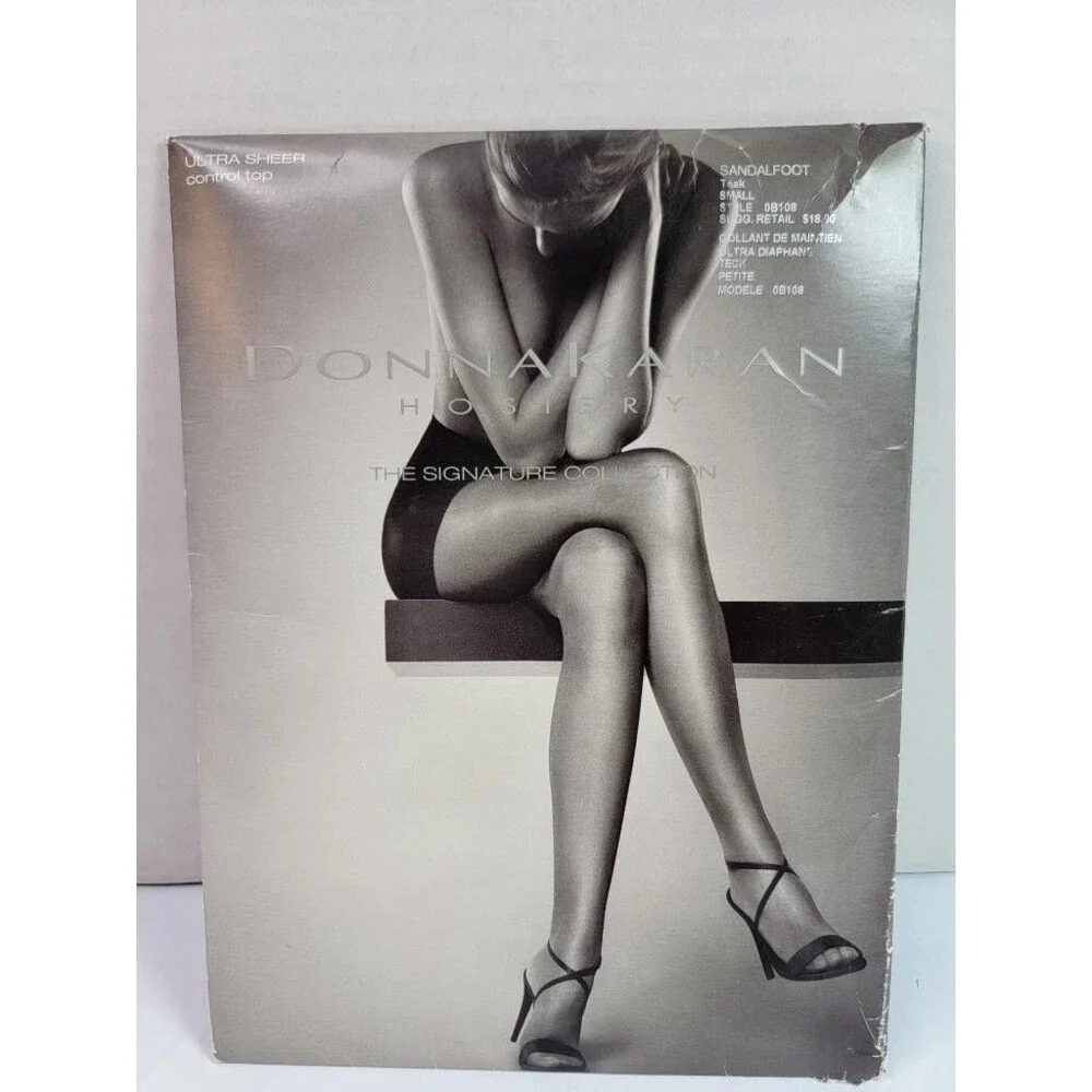 Donna Karan Hosiery Signature Collection Ultra Sheer Control Top Tights Teak